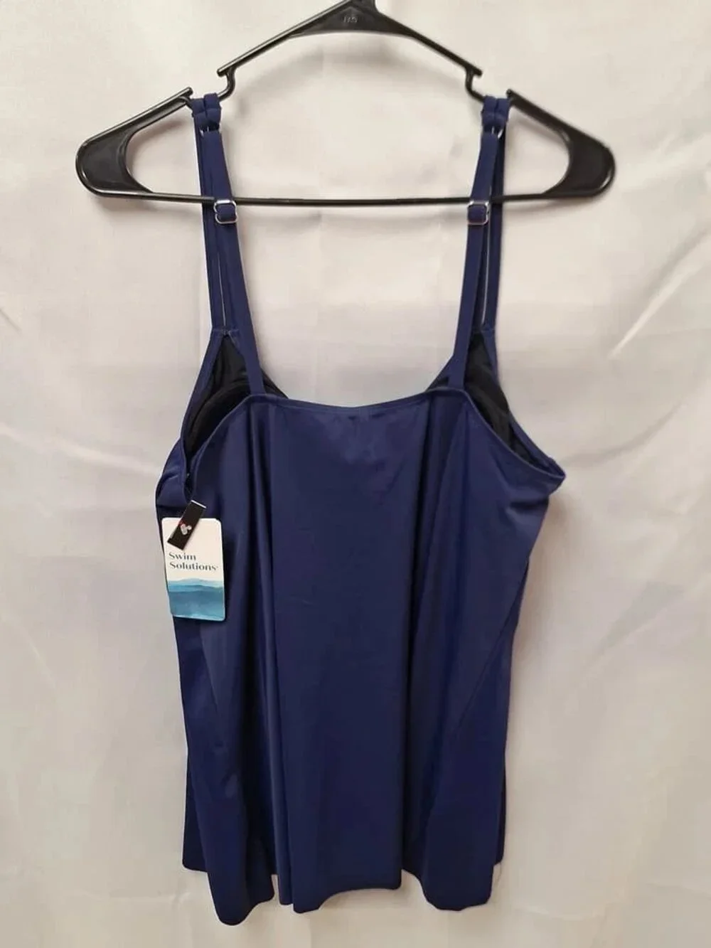 Ladies Swim Solutions Navy Blue Tankini Size 16 ORG $78 NWT (RackD5)